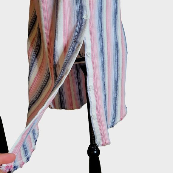 Anthropologie cloth and stone Linen Shirt Dress Size Medium - Picture 8 of 13